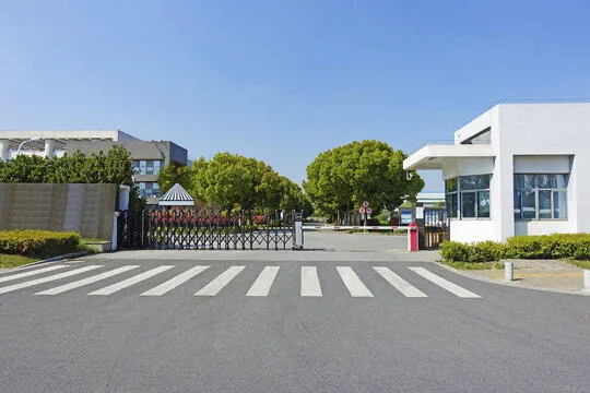 Factory campus gate