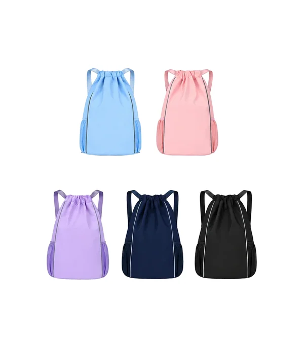 Reflective Sports Drawstring Backpack