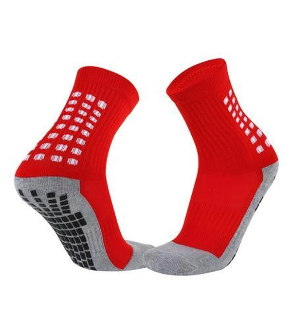 Mid-Length Grip Football Sock (Grey Sole)