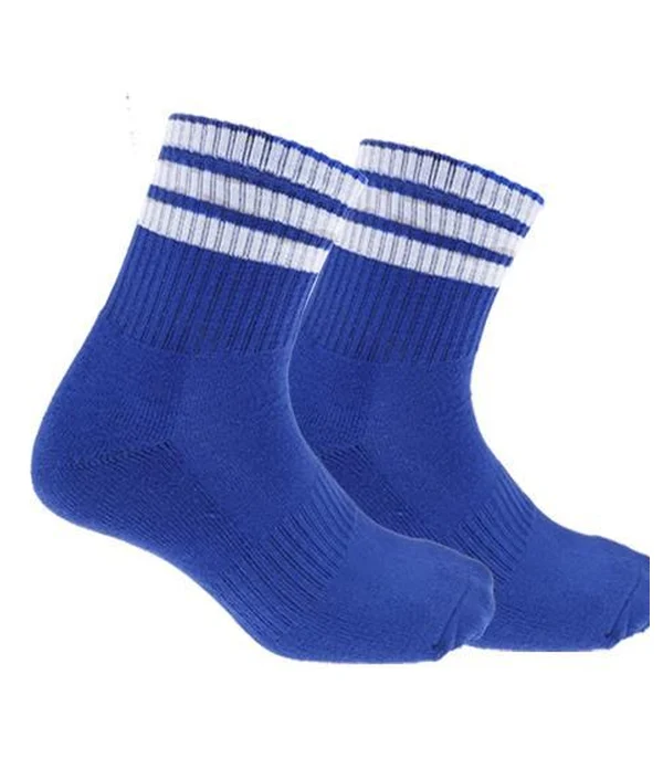 Striped Grip Football Sock, Terry Sole