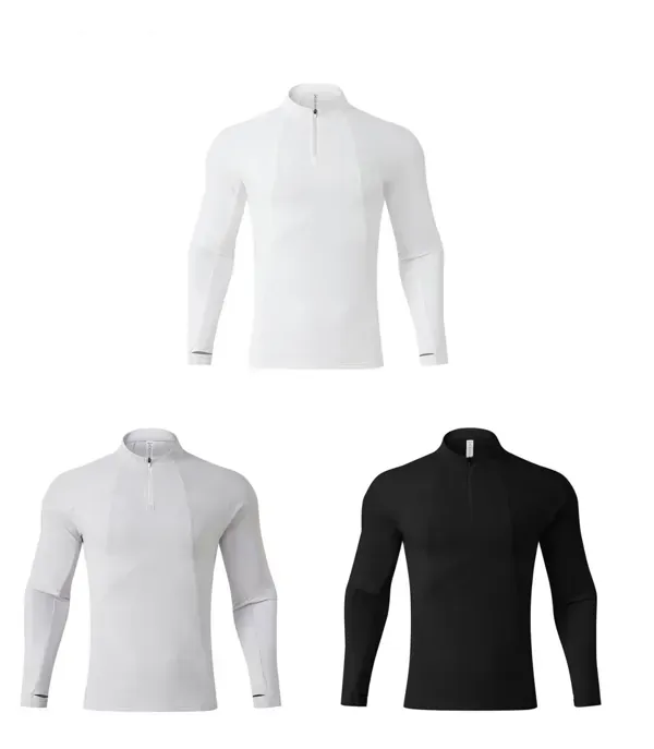 Half-Zip Long-Sleeve Top